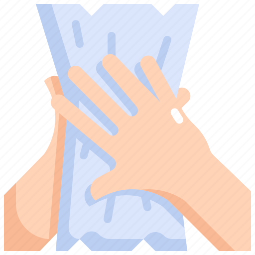 Clean, cleaning, hand, hygiene, paper, tissue, wiping icon - Download on Iconfinder