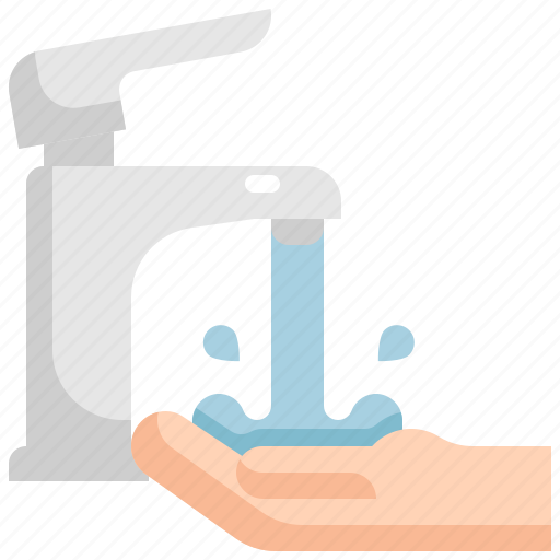 Clean, faucet, hand, hands, wash, washing, water icon - Download on Iconfinder