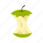 apple, apple core, bitten, core, food, fruit, logo 