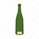 alcohol, beverage, bottle, champagne, drink, empty, glass 