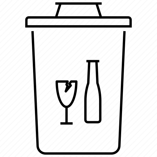 Dustbin, garbage basket, garbage can, recycling, trash basket icon - Download on Iconfinder