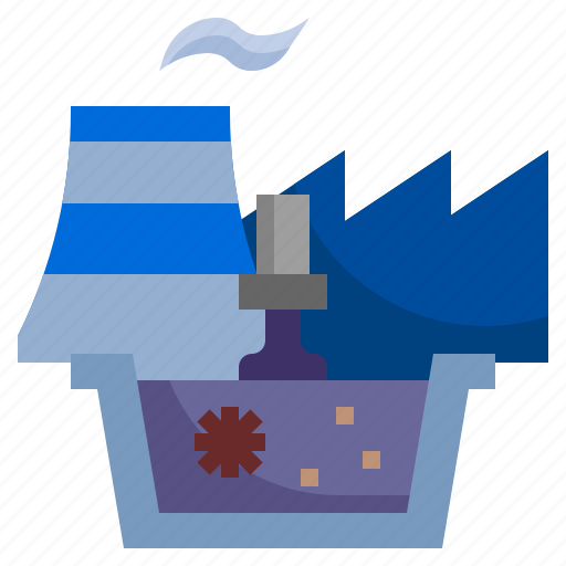 Industry2, factory, buildings, waste, water, drain icon - Download on Iconfinder