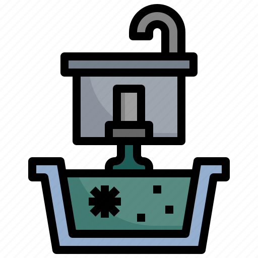 Sink, wash, furniture, household, waste, water, drain icon - Download on Iconfinder