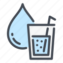 water, drop, glass, drink, cup