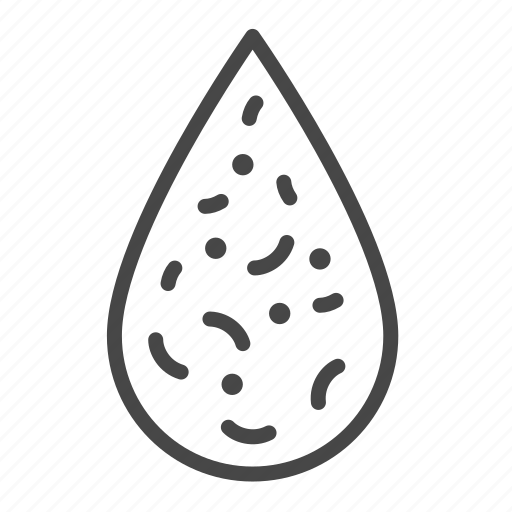 Water, dirty, drop, unhygienic, bacteria, virus, disease icon - Download on Iconfinder
