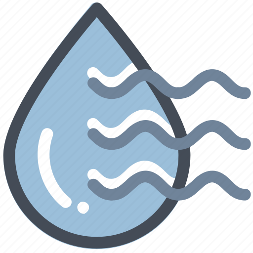 Drop, water, waves, evaporate icon - Download on Iconfinder