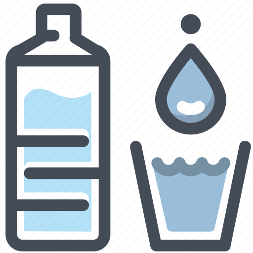 Aqua, bottle, drink, drop, glass, resolutions, water icon - Download on Iconfinder