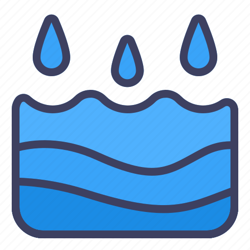 Water, drop, rain, forecast, weather icon - Download on Iconfinder