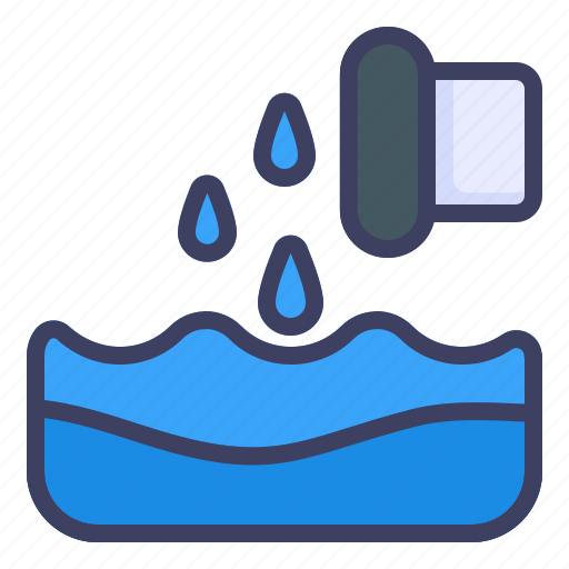 Sink, water, filter, drop, pipe, swimming icon - Download on Iconfinder