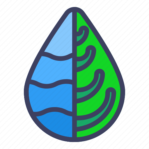 Leaf, water, drop, wave, drink, nature icon - Download on Iconfinder