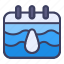 water, season, calendar, schedule, event, date