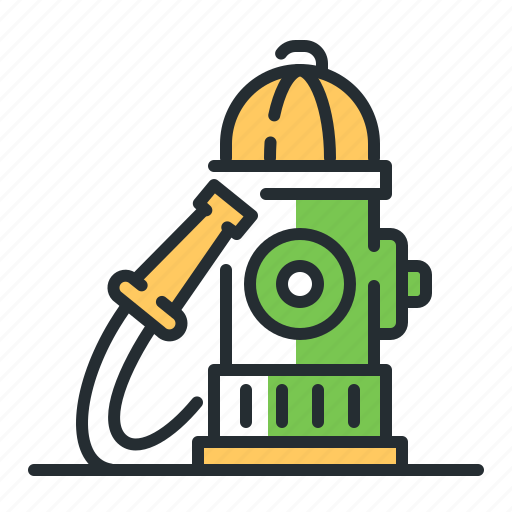 Fire hose, firefighting, hydrant, water icon - Download on Iconfinder