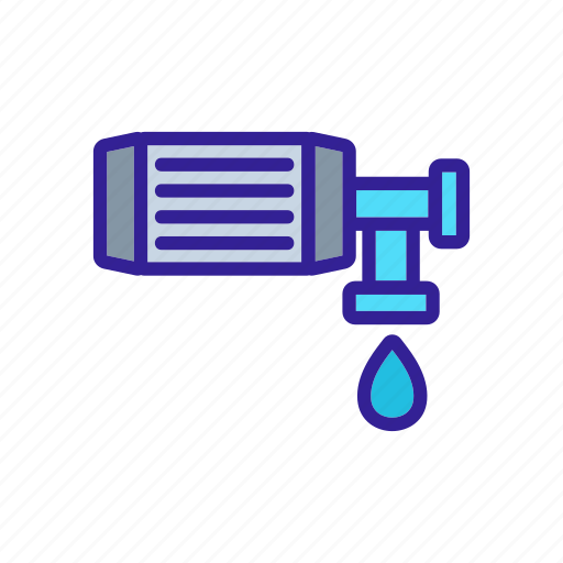 Electric, equipment, manual, outline, pipe, pump, water icon - Download on Iconfinder
