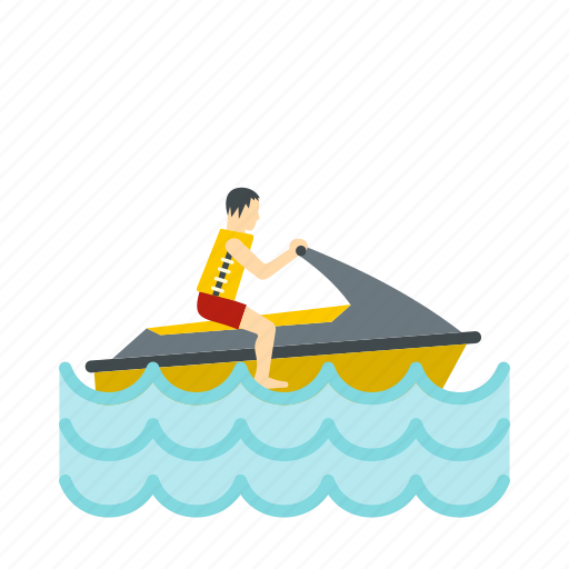Boat, jet, sea, ski, sport, transport, water icon - Download on Iconfinder