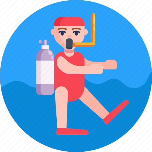 Diving, oxygen tank, mask, diver, watersports icon - Download on Iconfinder