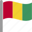 country, flag, guinea, guinean, new, papua, waving 