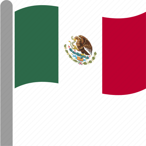 Country, flag, mex, mexican, mexico, pole, waving icon - Download on Iconfinder