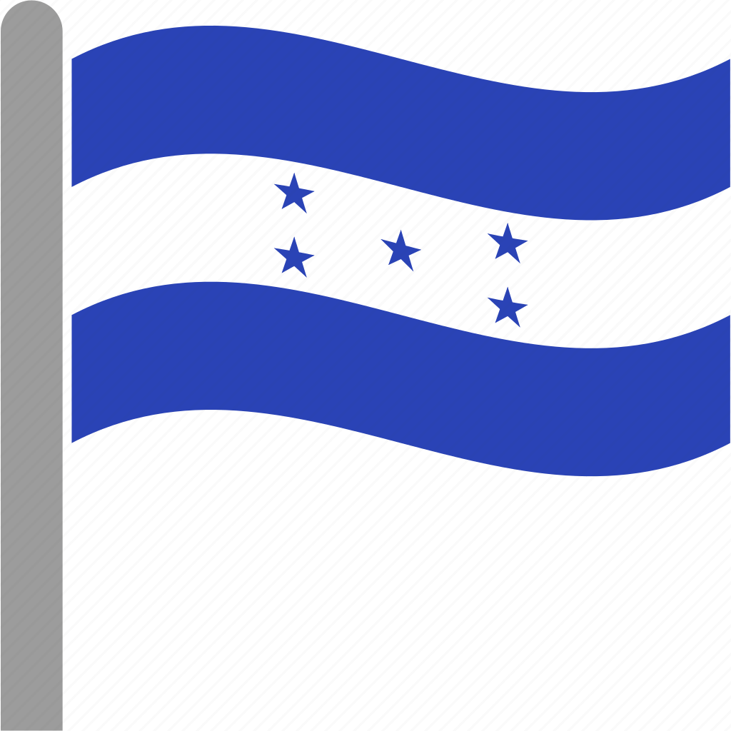 Country, flag, hnd, honduran, honduras, pole, waving icon - Download on ...