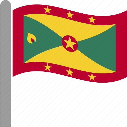 Country, flag, grd, grenada, pole, waving icon - Download on Iconfinder