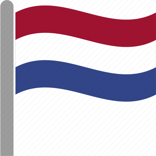 Country, dutch, flag, holland, netherlands, pole, waving icon - Download on Iconfinder