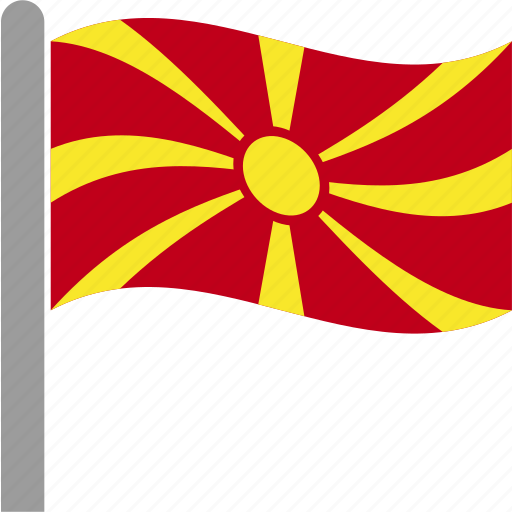 Country, flag, fyrom, macedonia, macedonian, mkd, waving icon - Download on Iconfinder