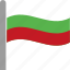 bgr, bulgaria, bulgarian, country, flag, pole, waving 