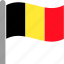 belgian, belgium, country, dutch, flag, pole, waving 