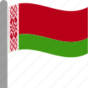 belarus, belarusian, country, flag, pole, ruble, waving