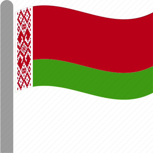 Belarus, belarusian, country, flag, pole, ruble, waving icon - Download on Iconfinder