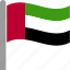 arab, country, emirates, flag, uae, united, waving 