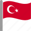 country, flag, pole, tur, turkey, turkish, waving 
