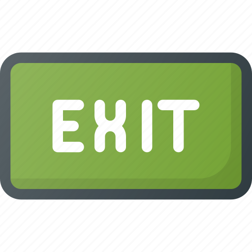 Exit, find, sign, wayfinding icon - Download on Iconfinder
