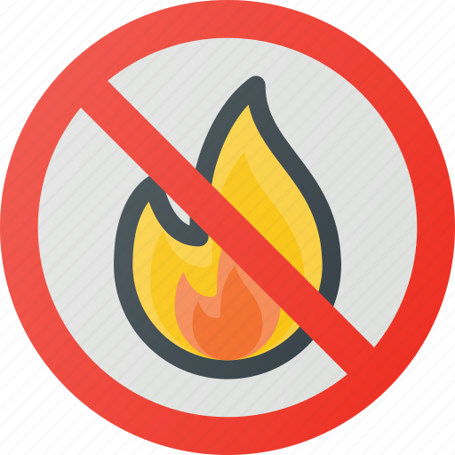 Find, fire, no, sign, wayfinding icon - Download on Iconfinder