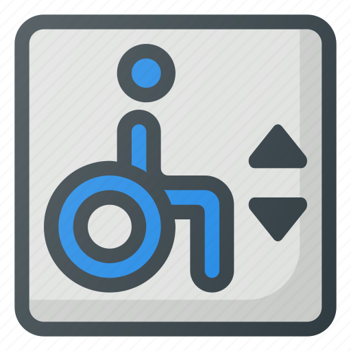 Accessible, elevator, find, sign, wayfinding, wheelchair icon - Download on Iconfinder
