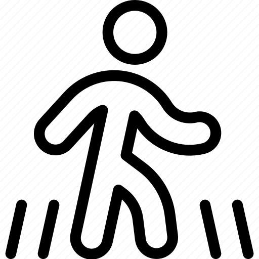 Cross, human, person, street, user, walk, walking icon - Download on Iconfinder