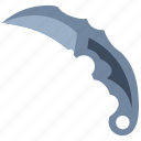 blade, claw, fighters, karambit, knife, martial, weapon