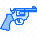 pistol, revolver, gun, weapon