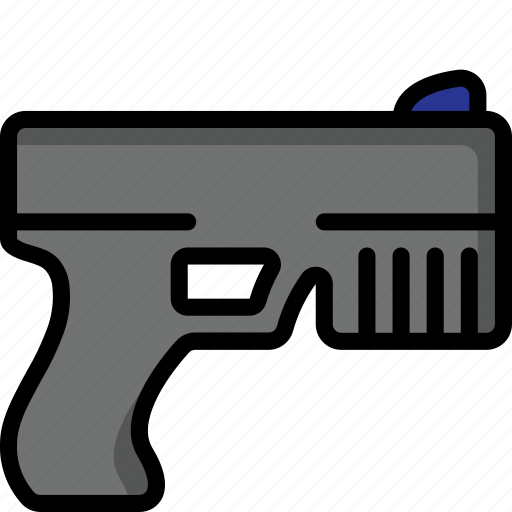 Color, handgun, ultra, weapon, weaponry icon - Download on Iconfinder