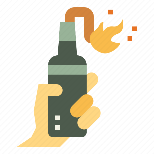 Fire, incendiary, molotov, weapons icon - Download on Iconfinder