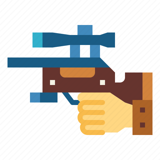 Hand, rifle, sniper, weapon icon - Download on Iconfinder