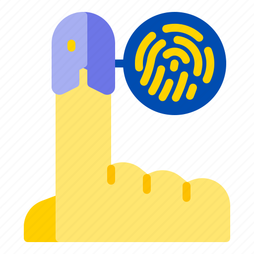 Fingerprint, hand, login, security, tech icon - Download on Iconfinder