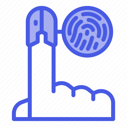 Fingerprint, hand, login, security, tech icon - Download on Iconfinder