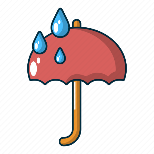 Cartoon, dry, logo, object, rain, safety, umbrella icon - Download on Iconfinder