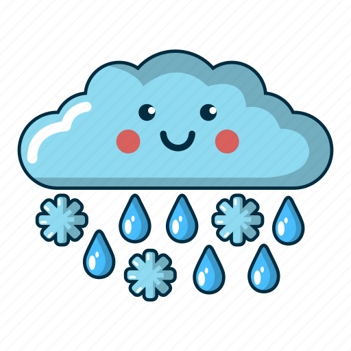 Atmosphere, cartoon, logo, object, rain, snow, storm icon - Download on Iconfinder