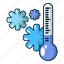 blue, cartoon, celsius, cold, degree, logo, object 