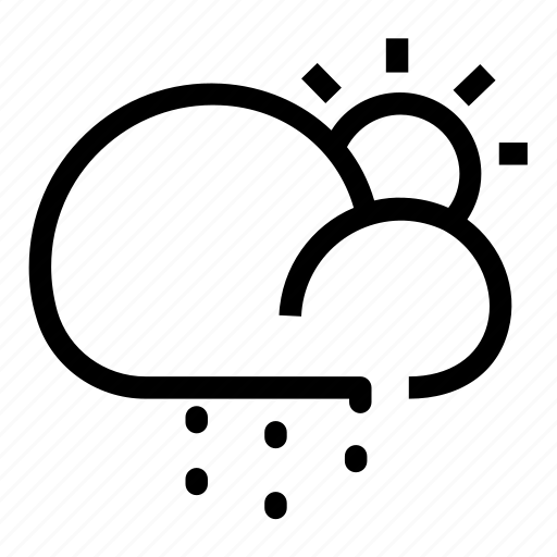 Cloudy, partly, rain, weather icon - Download on Iconfinder