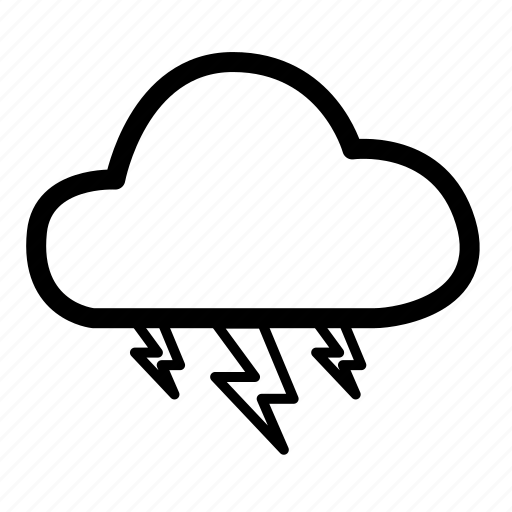 Bad weather, climate, cloud, lightning, rain, weather, weather rain icon - Download on Iconfinder
