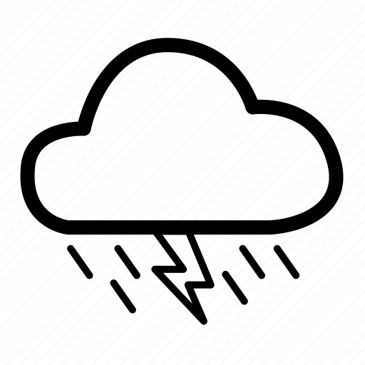 Bad weather, climate, cloud, lightning, rain, weather, weather rain icon - Download on Iconfinder