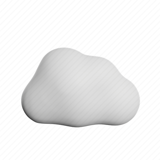 Cloud, front, cloudy, rain, weather 3D illustration - Download on Iconfinder