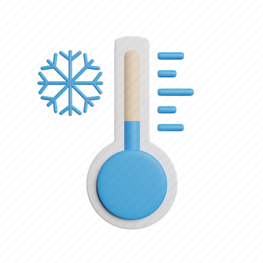 Cold, temperature, front, winter, hot, snow, weather 3D illustration - Download on Iconfinder